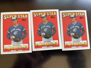 Vintage 80s Topps Stickercard 64 Tom Henke Toronto Blue Jays MLB Baseball - Picture 1 of 3