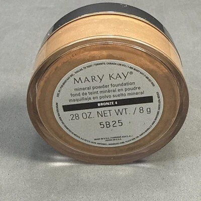 MARY KAY Mineral Powder Foundation BRONZE 4 Discontinued RARE NOS - Image 1 of 3