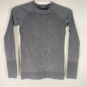 Lululemon Rest Less Pullover Mid Long Sleeve Thermal Top Heathered Gray Size 4 ? - Picture 1 of 6