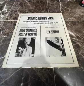 Led Zeppelin RARE vinyl white label PROMO extract from 1st album 1969 Atlantic - Picture 1 of 3