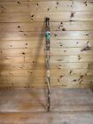 Vintage 1964 Carved Wood  (one-of-a-kind) German Walking Cane Zugspitze 36-1/4”