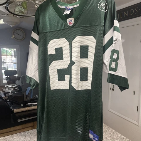 CURTIS MARTIN New York JETS Football REEBOK LARGE Jersey  Vintage Cover