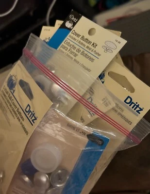 Dritz Two Size Assortment/Grab Bag of Half Ball Cover Buttons/Cover Buttons - Image 1 of 3
