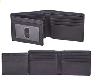 Billetera Hombre Carteras De Cuero Men Minimalista Delgadas Bloqueo Rfid Para-US - Picture 1 of 12