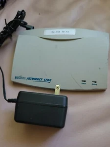 HP JETDIRECT 170X External Print Server J3258B One Parallel Port, Ethernet Port - Picture 1 of 3