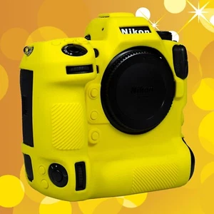 Yellow Soft Silicone Rubber Camera Case Protector Cover Nikon Z9 Housing Skin - Picture 1 of 8