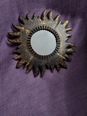 Espejo de metal Sunburst Foto 1 de 3