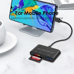 Adaptateur Lecteur Carte Multi Usage pour Appareils Type C Léger et Élégant - Photo 1 sur 12