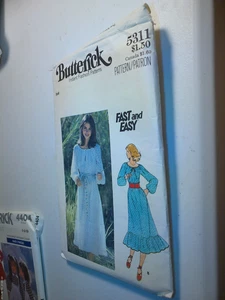 Butterick 5311 Cottagecore Prairie Dress Pattern Size  small  8-10 - Picture 1 of 1