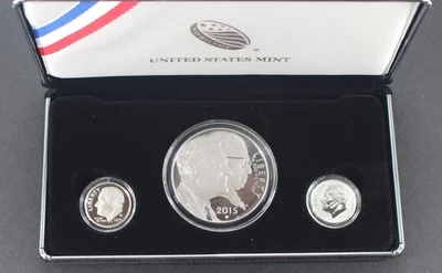 2015 March of Dimes Special Silver Proof Set 3 Silver Coins~ - Image 1 of 4