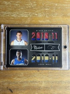 2010 Elite Black Box Blake Griffin John Wall Rookie RC GAME WORN PATCH /25 #7 - Picture 1 of 2