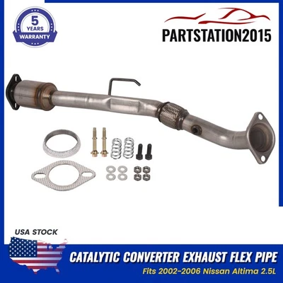Fits 2002-2006 Nissan Altima 2.5L Catalytic Converter Exhaust Flex Pipe 642280 - Image 1 of 4