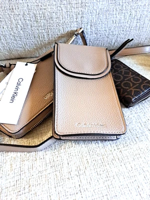 CALVIN KLEIN BEIGE Bella Crossbody Set of 3 NEW with Tags - Image 1 of 4