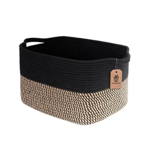 Goodpick Woven Storage Bins Cube Basket Organizer 13x10x9" for Closet - Picture 1 of 7