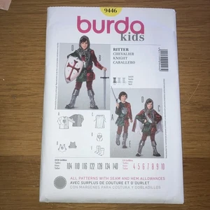 New Burda Sewing Pattern Children’s Knight Costume No. 9446 - Picture 1 of 3