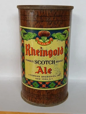 RHEINGOLD SCOTCH ALE cara de una cara colorida IRTP. Tapa plana Foto 1 de 4