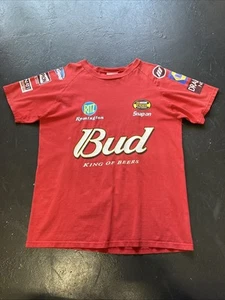 Vtg Distressed Dale Earnhardt JR Winners Circle Nascar Budweiser Nextel Shirt L - Picture 1 of 20