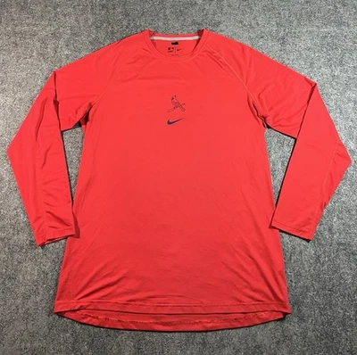 Nike St Louis Cardinals Long Sleeve Shirt Mens XL Red TEAM ISSUE - Image 1 of 4