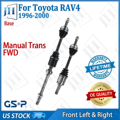 OE Front Pair Left Right CV Axle Shaft For 1996-2000 Toyota RAV4 Base FWD Manual - Image 1 of 4