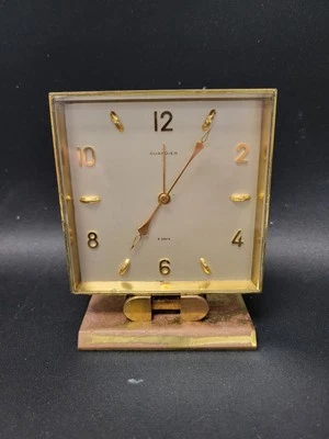 GUARDIER 15 Jewel 15J Eight 8 Day ALARM CLOCK Running Running Working Brass - Image 1 of 4
