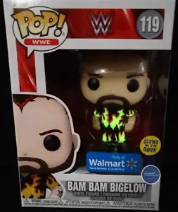 🙂 Funko Pop! WWE #119 Bam Bam Bigelow Glow In The Dark Exklusiv + Pop Protector - Bild 1 von 3