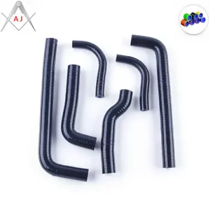 For 1999-2006 GAS GAS EC 200 250 300 Silicone Radiator Coolant Hoses Kit Black - Foto 1 di 9