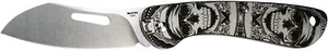 MecArmy EK3R Non-locking EDC Pocket Folding Knife,Skull - Picture 1 of 12
