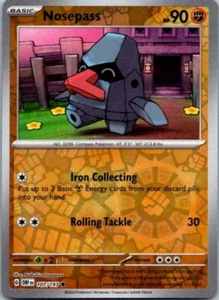 Nosepass 107/197 Reverse Holo Pokemon Obsidian Flames NM - Picture 1 of 2