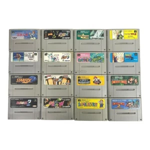 NINTENDO SUPER FAMICOM SNES Zelda Mario Donkey Kong Dragon Ball LOT OF 16 SET - Picture 1 of 6