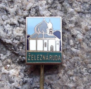 Zelezna Ruda Markt Eisenstein Church of Virgin Mary Tourist Souvenier Pin Badge - Picture 1 of 4