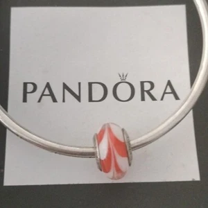 Pandora Retirado Naranja Remolino Cuentas de Cristal de Murano - 790668 - Imagen 1 de 3