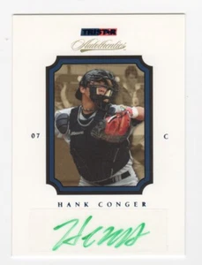 Hank Conger AUTOGRAPH GREEN Ink RC Los Angeles Angels 2007 Tristar AUTO Baseball - Picture 1 of 1