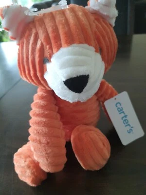 Carter’s Corduroy Fox Plush Toy #67794  Lovey Orange New with tags lovie 2020 - Image 1 of 4