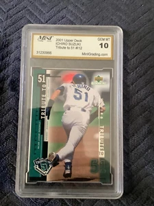 2001 Upper Deck "TRIBUTE to 51" Set Ichiro Suzuki #12 Mint Grading Service 10 - Bild 1 von 2