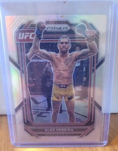 2023 Panini Prizm UFC Alex Pereira Silver Prizm Rookie Card #111 RC