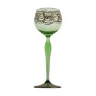 BOHEMIAN - Art Nouveau / Josephinenhutte Emaliowany Hock Kieliszek do wina - 19,5cm