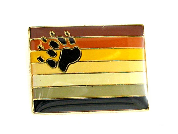 Pin de solapa bandera orgullo oso  Foto 1 de 1