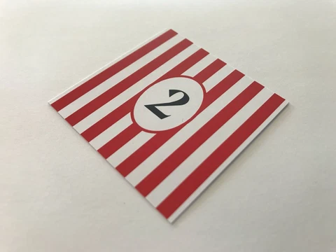 Servant Bell Box Replacement Indicator Flags Red/White Stripes Numbered x 6 Cover