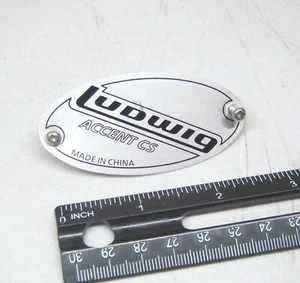 Ludwig Accent CS Drum Badge Tom Bass Snare  Lot 85-14 - Picture 1 of 1