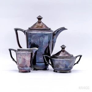 Rw Rufolf Wächter Cafetière, Sucrier & Pot à Lait Décoration Argent Fin - Bild 1 von 12