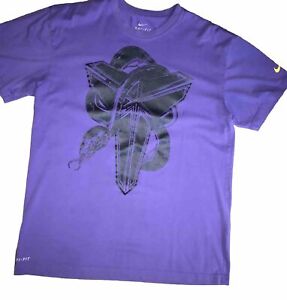 Nike Dri- Fit Kobe Shirt size Medium  Purple With Black Mamba  Symbol On Front