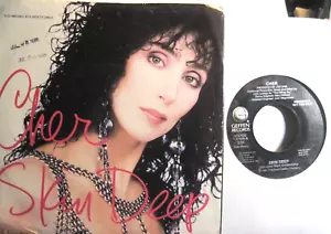 CHER * 45 * Skin Deep * 1987 * NM ! Looks UNPLAYED * DJ PROMO * USA 45 with PS - Picture 1 of 4