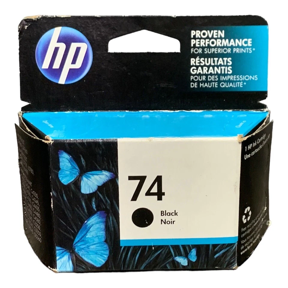 Картридж подлинный HP 74 черный стандартный от оригинального производителя новый запечатанный - Изображение 1 из 1