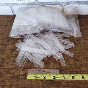580 Vertican Blind Fabric Inserts Clear for Top Pocket to Hold Vanes 3 Holes Lot - Picture 1 of 3