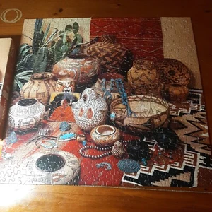 Springbok 500 Pc Song Of The Southwest Puzzle Native American Jewelry Complete - Picture 1 of 8