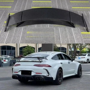 Carbon Fiber Rear Trunk Spoiler Wing Fit MB AMG GT43 GT53 GT63 4-Door - Picture 1 of 13
