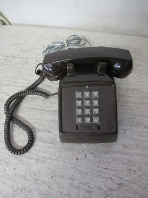Teléfono de Escritorio Vintage Marrón Tono Táctil Pulsador 250045 Premier Foto 1 de 4