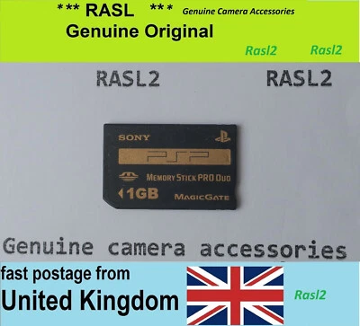 Genuine Sony Memory Stick Pro Duo 1GB PSP-MP1G  for PSP & old CyberShot Camera - Image 1 of 3