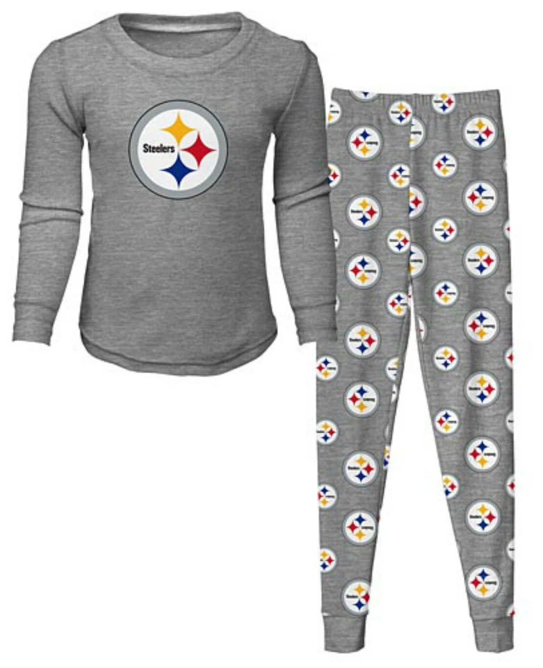 Pittsburgh Steelers Talla 2T Pijama Manga Larga y Conjunto Pantalones Niño Pequeño Foto 1 de 1