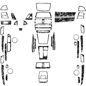 57Pcs Forged Carbon Fiber Full Interior Kit Aufkleber für BMW X5 E70 X6 E71 07-1 - Bild 1 von 11